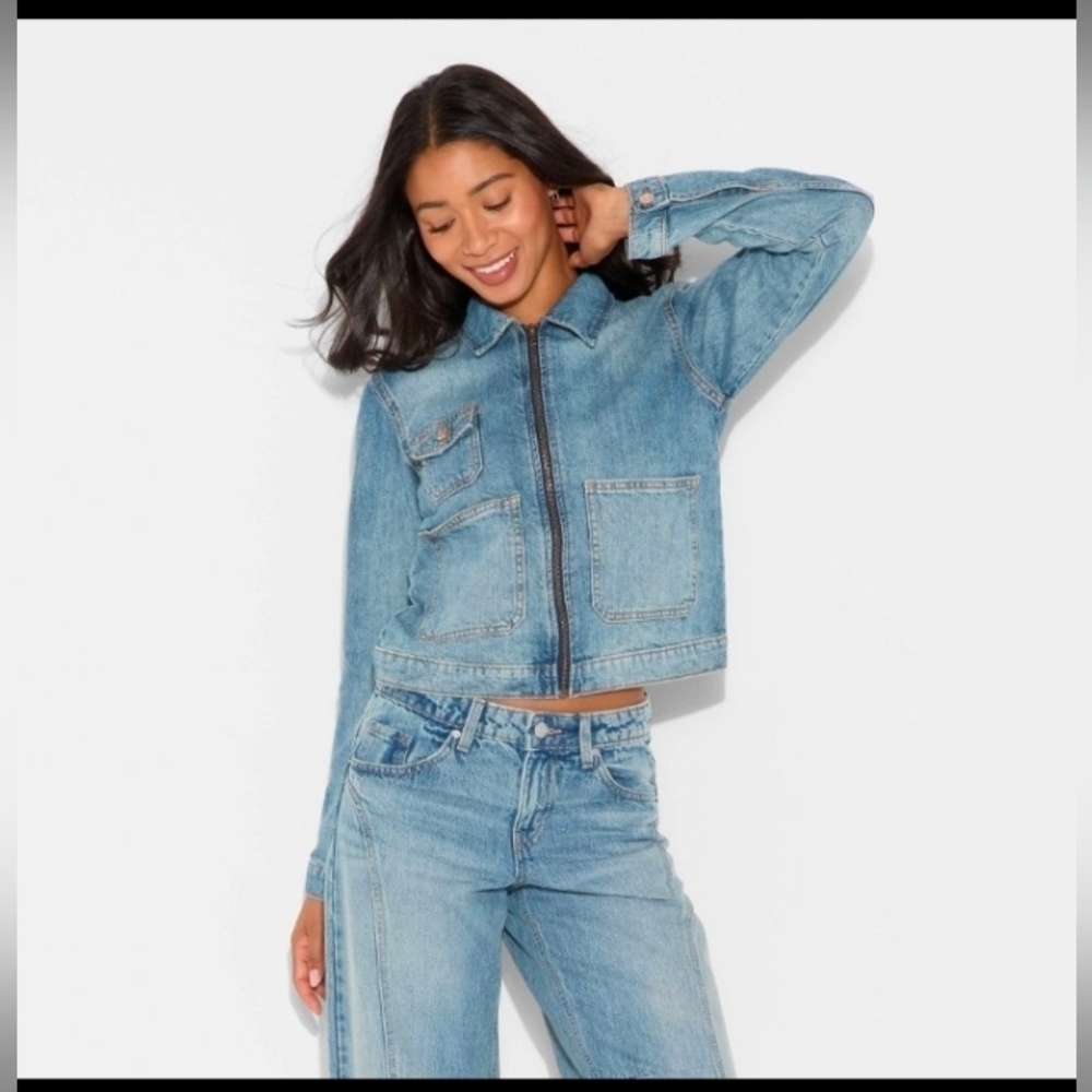 Wild Fable Women's Denim Utility Jacket